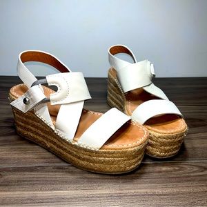 Rag & Bone August Platform Espadrille Leather Sandals Womens EU 35